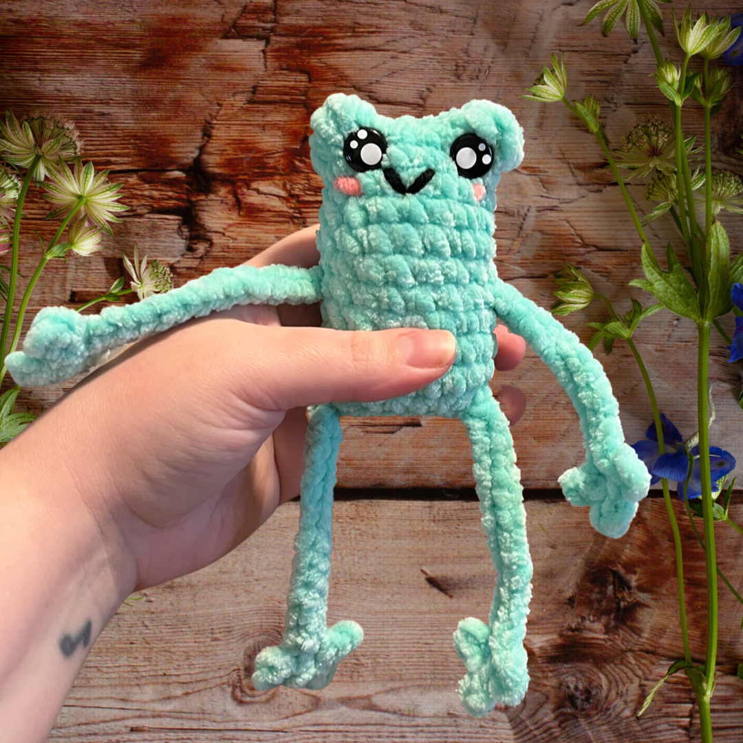 Leggy Frog Plushies, Leggy Frog Plush, Amigurumi Frog For Sale