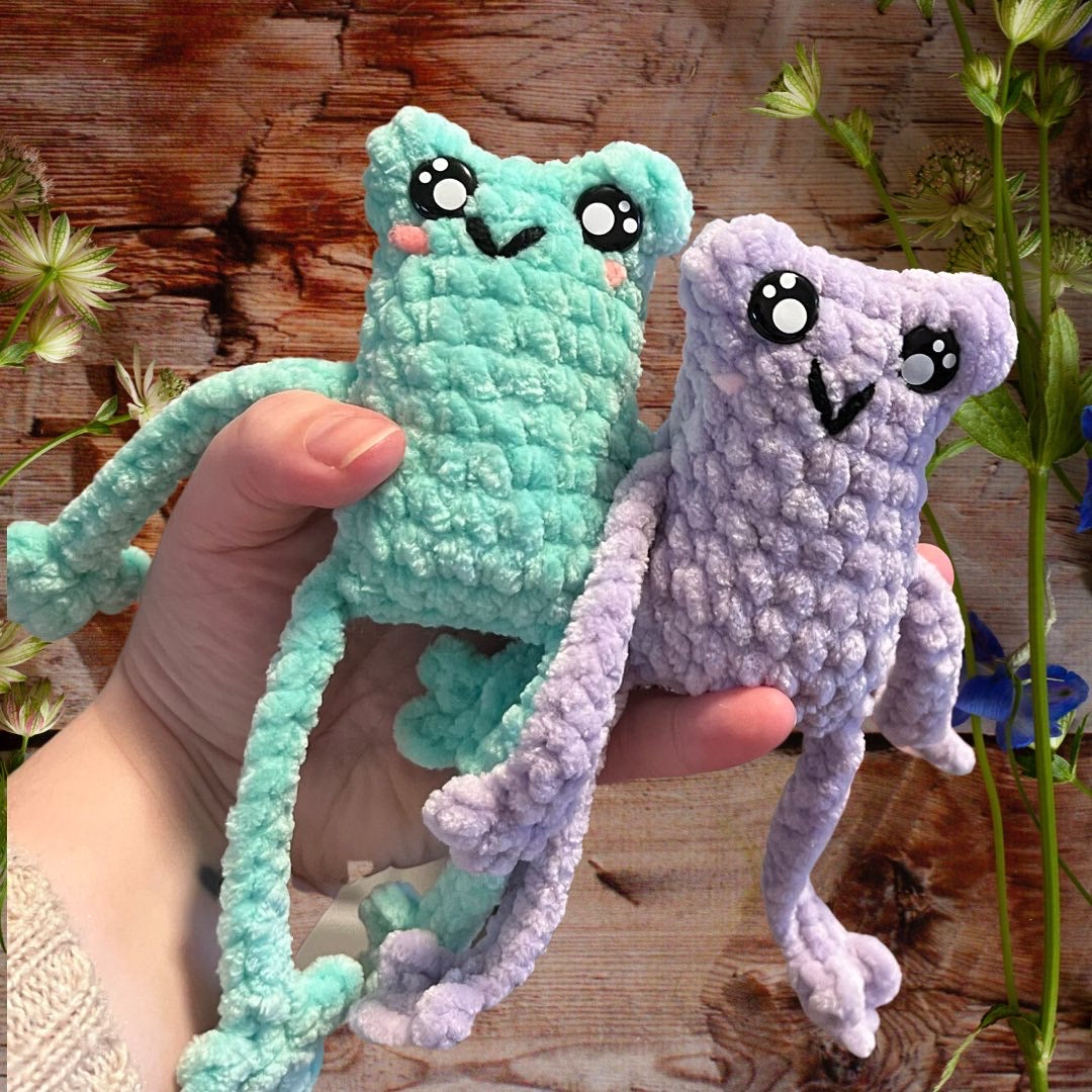 Leggy Frog Plushies, Leggy Frog Plush, Amigurumi Frog For Sale